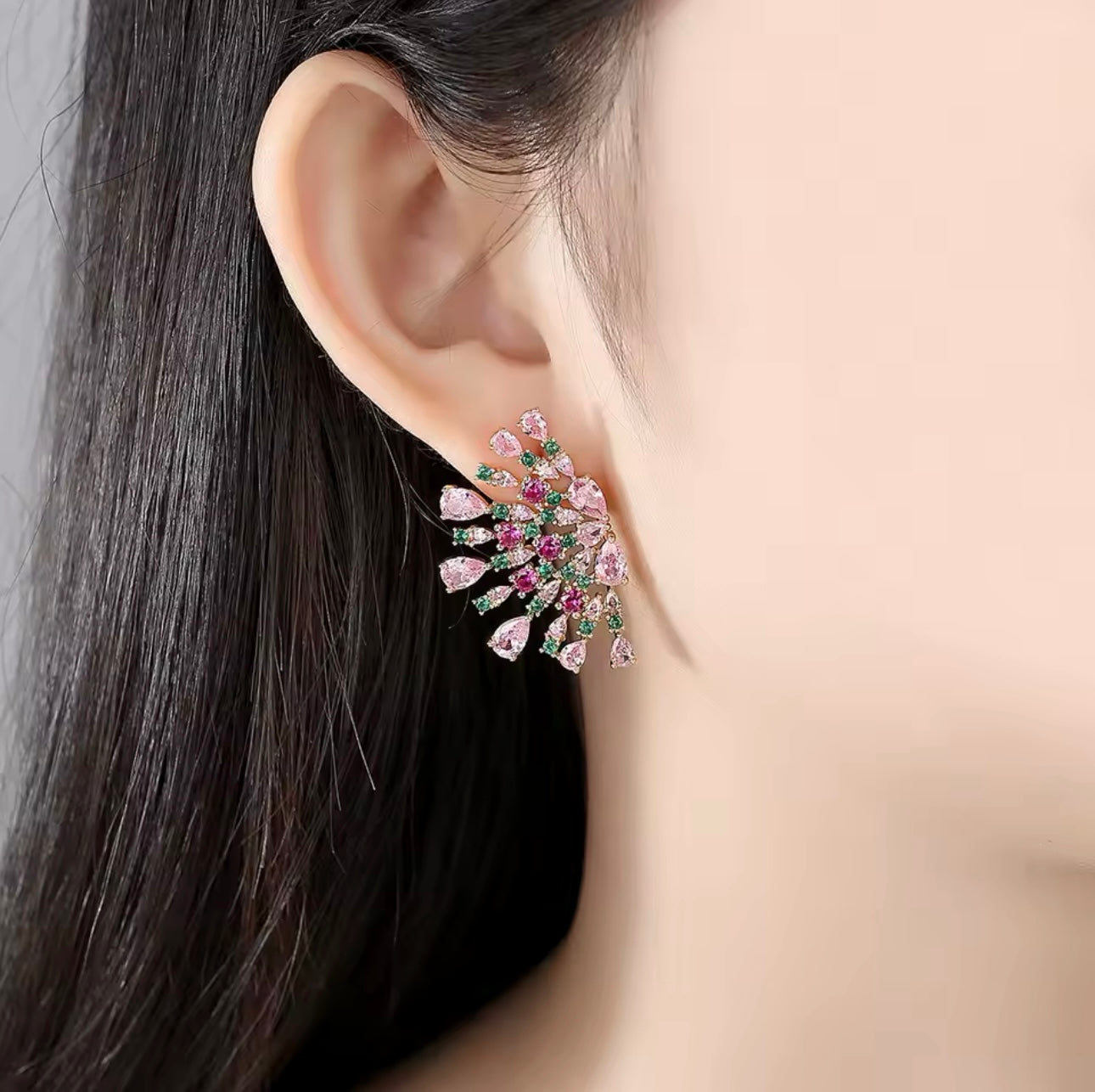 AURORA Fan Earrings – Gold Plated